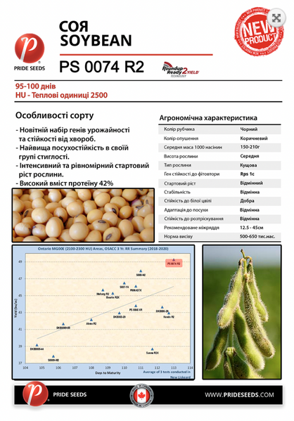 Соя PS 0074, R2 soya_ps фото